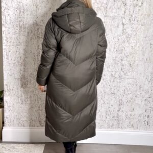 Storm Khaki Long Puffer Coat